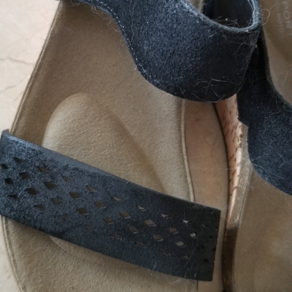 ROCKPORT SUEDE & CORK SOLES WEDGES US 10 - Picture 5 of 6